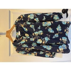Pre Owned J Jill Multicolored‎ Blouse Woman’s Sz Large